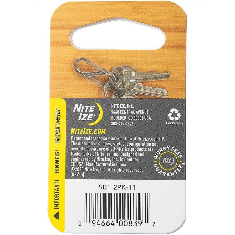 NITEIZE STEEL S-BINER SIZE 1 (TWIN PACK) - SILVER - Image 2