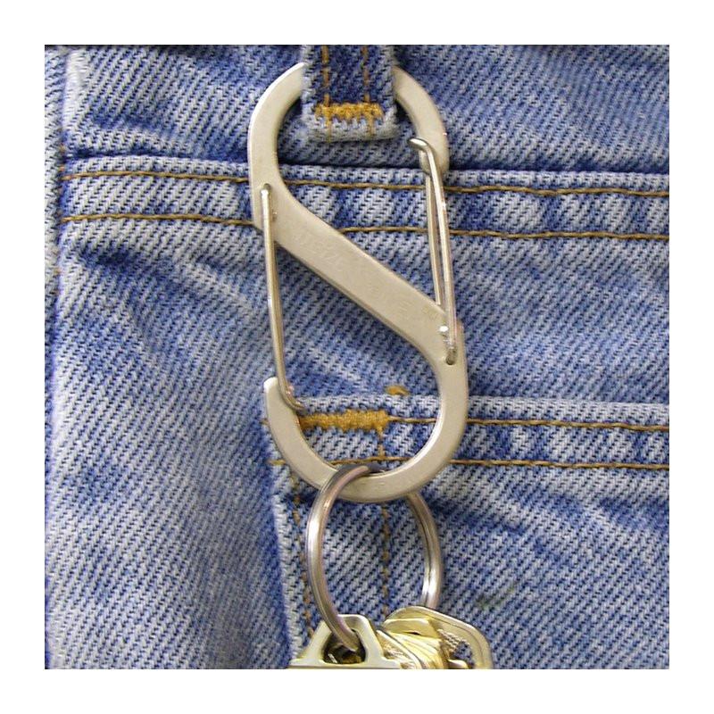 NITEIZE STEEL S-BINER SIZE 3 - SILVER - Image 3
