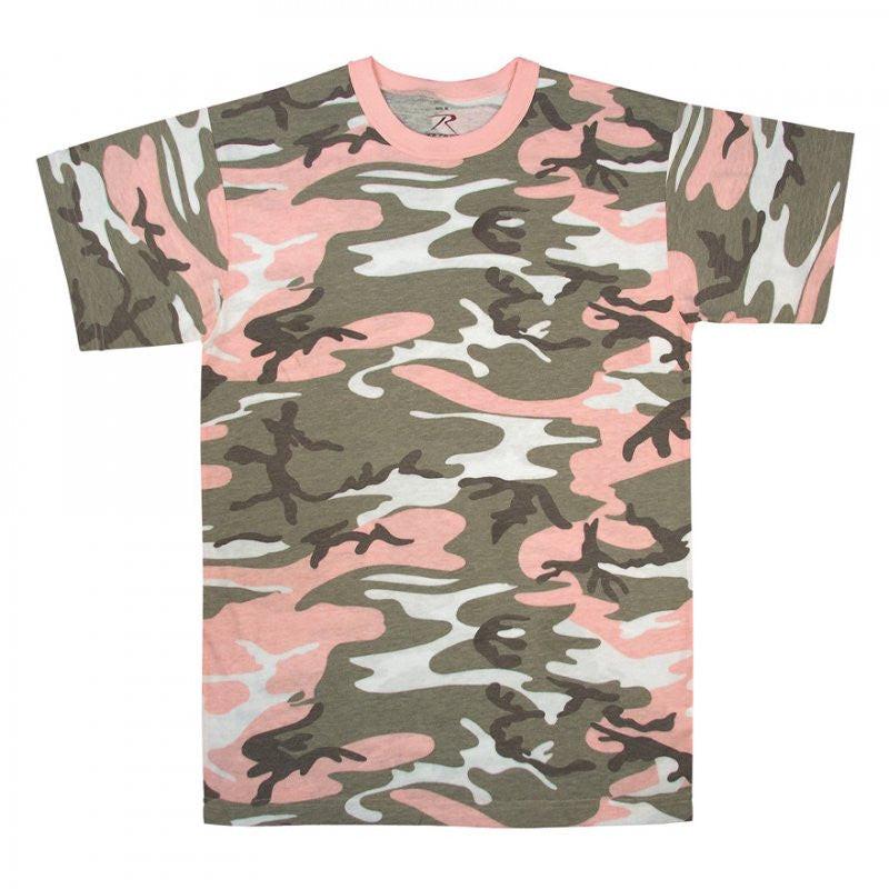 Rothco Subdued Pink Camo T-Shirt (60/40 Poly Cotton)