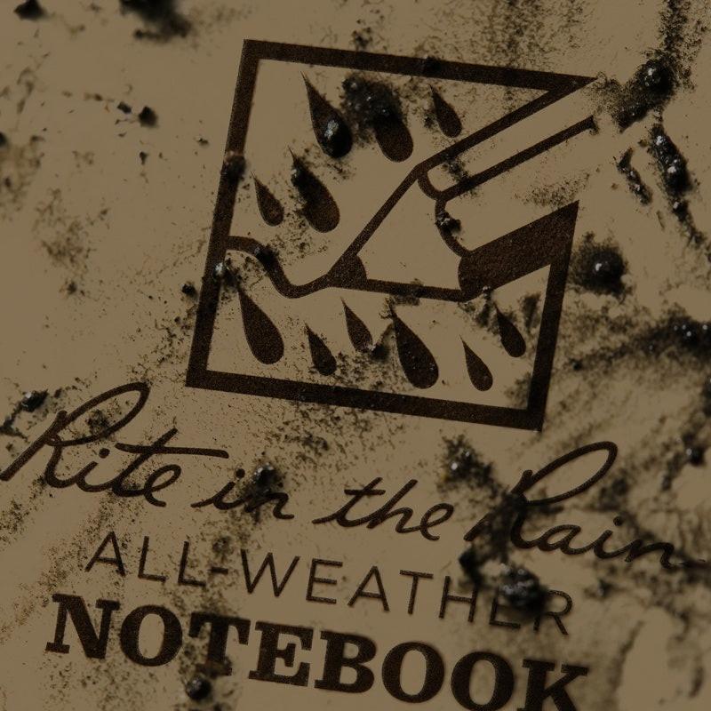RITE IN THE RAIN TOP SPIRAL NOTEBOOK 3" X 5" - TAN (935T) - Image 3