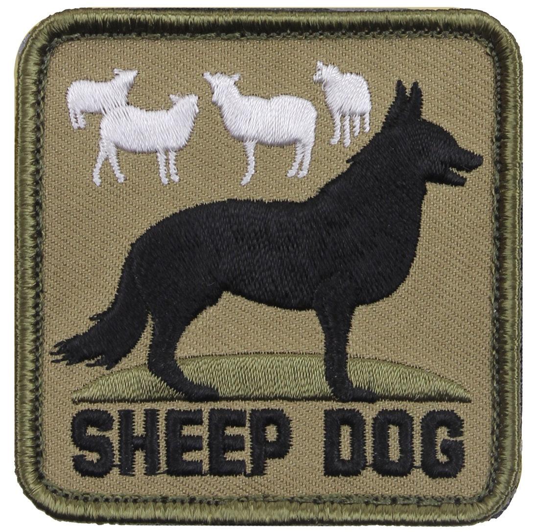 Rothco Sheepdog Morale Patch (Hook Back, 2.5 x 2.5 in)