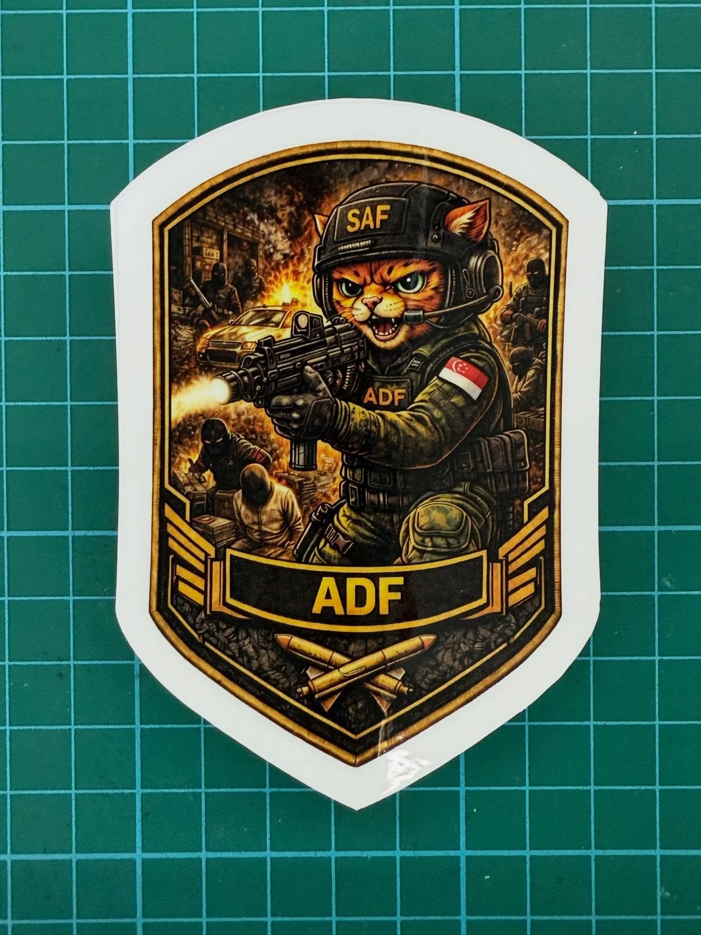 Tactical Titan Singapore Military Stickers (Waterproof Vinyl) - Image 11