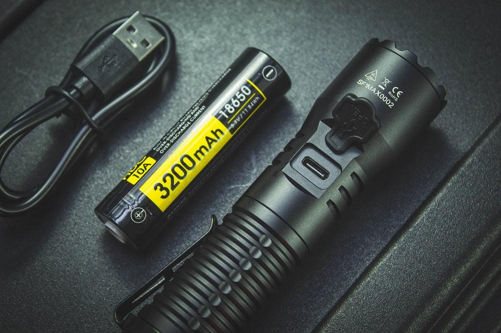 SPERAS EST MAX PROFESSIONAL TACTICAL POLICE FLASHLIGHT 2500 LUMENS, 1 x 18650 (BLACK) - Image 20