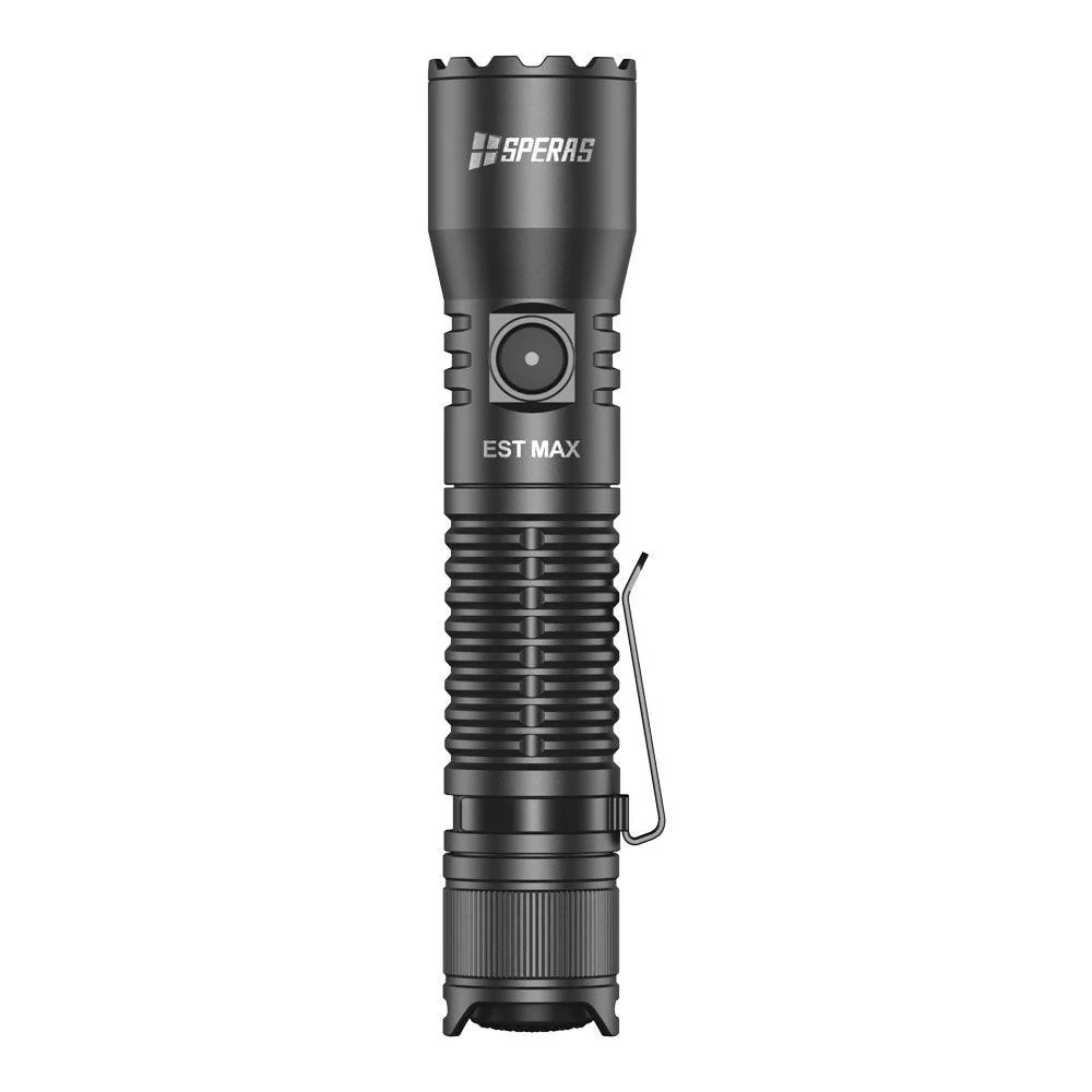 SPERAS EST MAX PROFESSIONAL TACTICAL POLICE FLASHLIGHT 2500 LUMENS, 1 x 18650 (BLACK) - Image 4