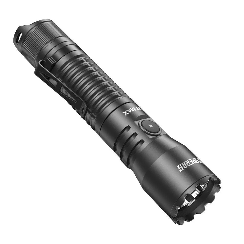 SPERAS EST MAX PROFESSIONAL TACTICAL POLICE FLASHLIGHT 2500 LUMENS, 1 x 18650 (BLACK) - Image 6