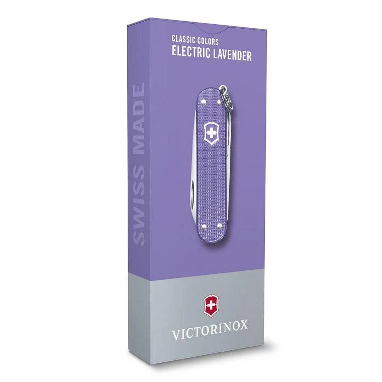Victorinox Classic Alox 58mm Pocket Knife (Electric Lavender) - Image 4