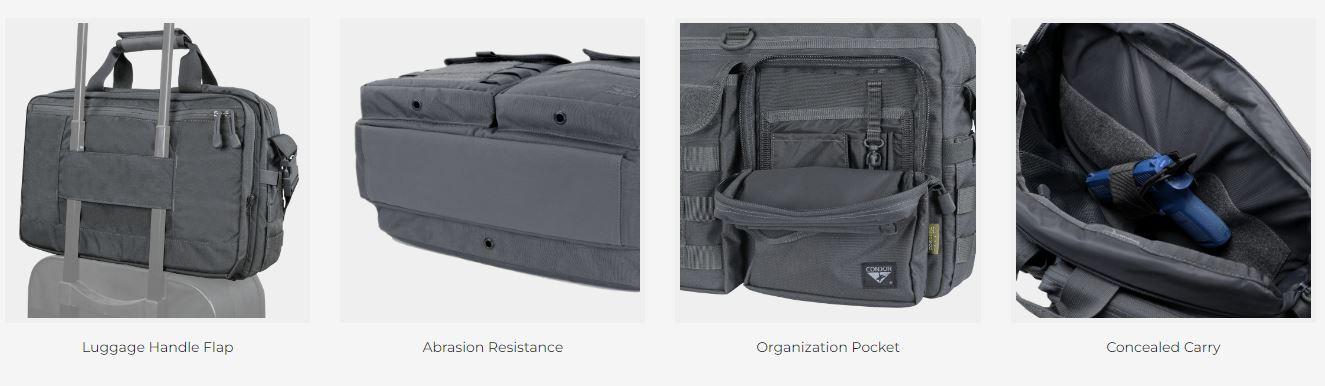 Condor Elite Metropolis Tactical Laptop Briefcase (Coyote Brown) - Image 14