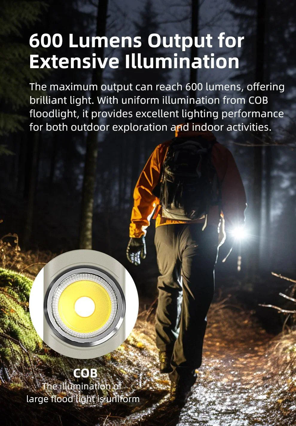 KLARUS E5 USB-C Rechargeable EDC Flashlight (600 Lumens, Magnetic Base) - Image 15