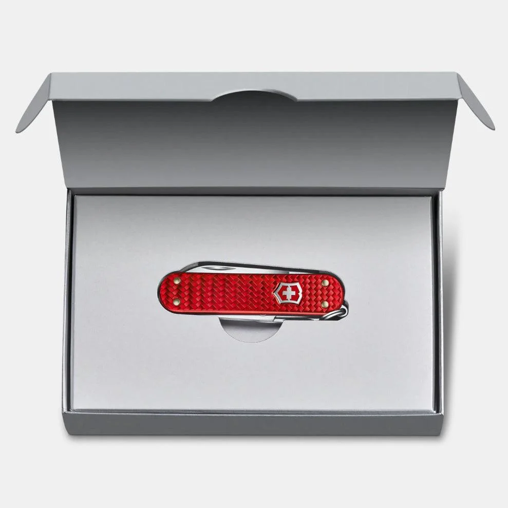 VICTORINOX CLASSIC PRECIOUS ALOX 58MM WITH GIFT BOX - ICONIC RED - Image 4