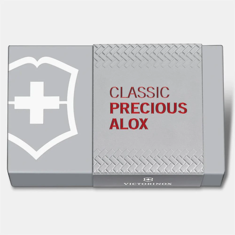 VICTORINOX CLASSIC PRECIOUS ALOX 58MM WITH GIFT BOX - ICONIC RED - Image 5