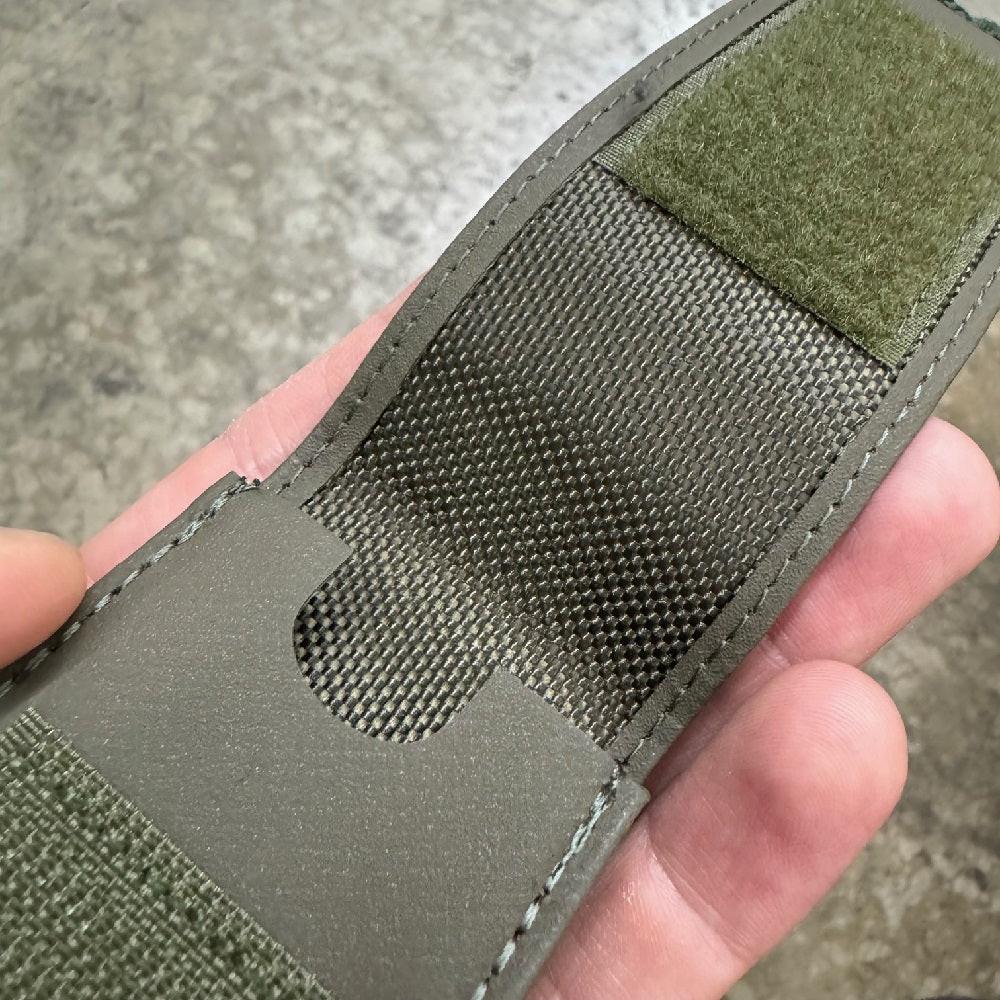 VICTORINOX NYLON BELT POUCH - SUITABLE FOR 111MM KNIVES (OLIVE GREEN) - Image 3