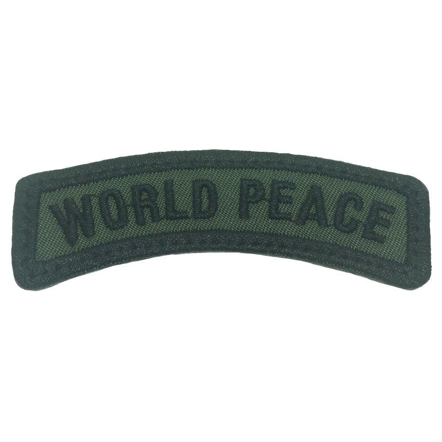 World Peace Tab Patch (OD Green) 7.8 x 2.5 cm