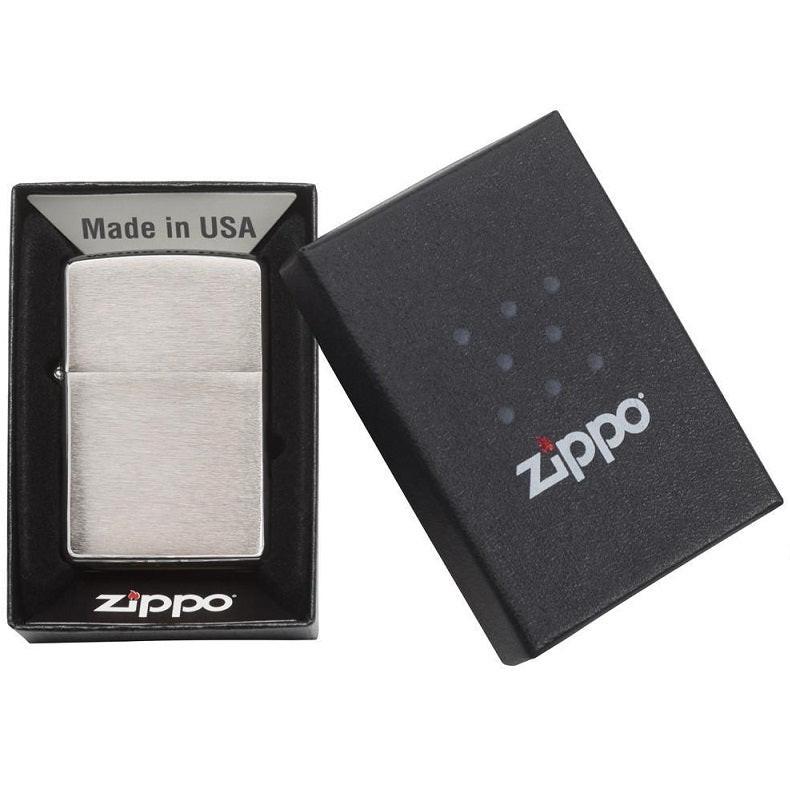 ZIPPO BRUSH CHROME ARMOR HEAVY WALL - Image 6