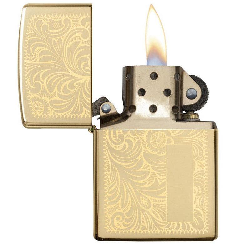ZIPPO HIGH POLISHED BRASS VENETIAN - Image 3