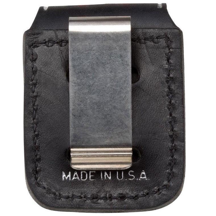 ZIPPO LEATHER LIGHTER CASE - CLIP - BLACK - Image 2